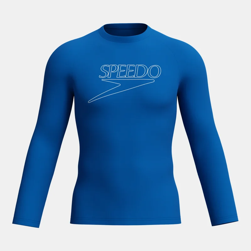 speedo Blue Men's Endurance+ Swimming Rashguard for Men | Best Price UAE